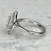 1.50 CT Pear Cut Lab Grown Diamond Engagement Ring Mapple Gems
